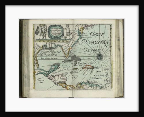 A chart of the West Indies from Cape Cod to River Oronoque from Atlas maritimus by John Seller, 1682 by John Seller