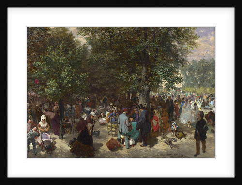 Afternoon in the Tuileries Gardens, 1867 by Adolph Friedrich Erdmann von Menzel