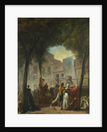 A Street Show in Paris, 1760 by Gabriel de Saint-Aubin