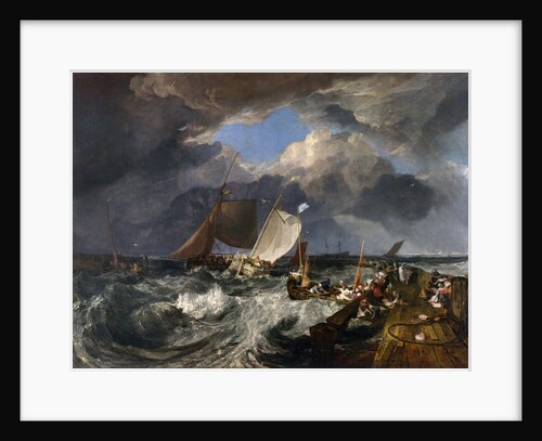 Calais Pier: An English Packet Arriving, 1803 by Joseph Mallord William Turner
