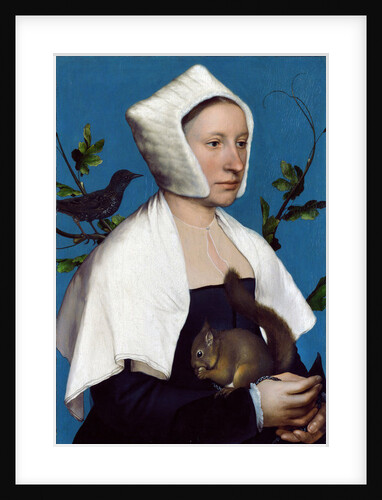 Lady with a Squirrel and a Starling, c.1526-28 by Hans Holbein the Younger