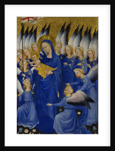 Mary with Child and Angels, right panel of Wilton Diptych, c.1395-9 by Anonymous Anonymous