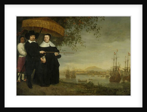 A senior merchant of the Dutch East India Company Jacob Mathieusen and his wife by Aelbert Cuyp