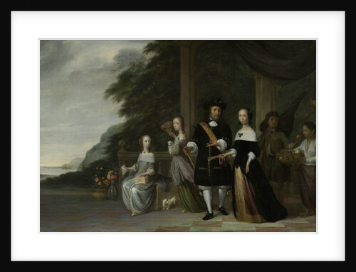 Batavian VOC chief merchant Pieter Cnoll and his family, 1665 by Jacob Coeman