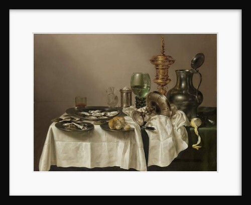 Still life with gilt cup, 1635 by Willem Claesz. Heda