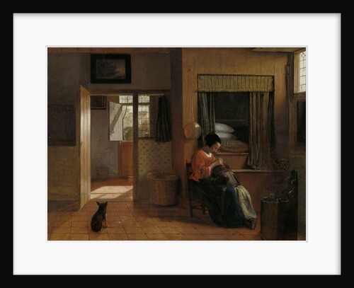 A Mother Delousing her Child’s Hair, Known as ‘A Mother’s Duty’, c.1658-60 by Pieter de Hooch