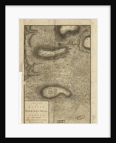 Sketch of the Battle of Hobkirks Hill, near Camden, on the 25th April, 1781 by Charles Vallancey