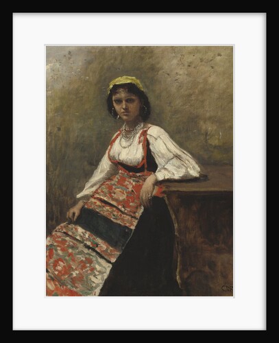 Italian Girl, c.1872 by Jean Baptiste Camille Corot