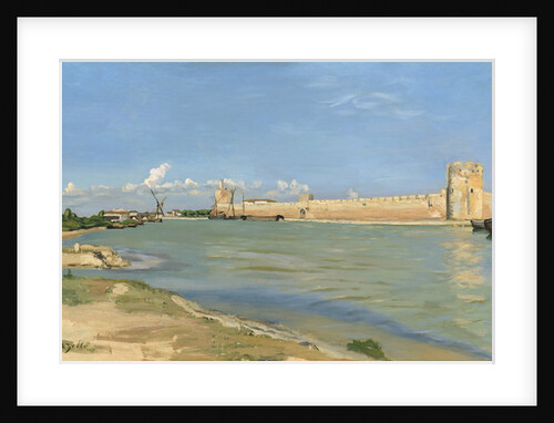 The Ramparts at Aigues-Mortes, 1867 by Jean Frederic Bazille