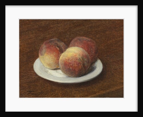 Three Peaches on a Plate, 1868 by Ignace Henri Jean Fantin-Latour