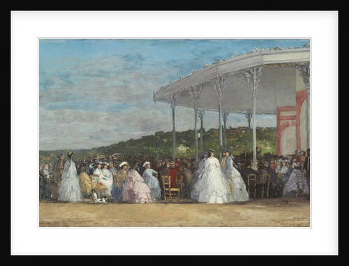 Concert at the Casino of Deauville, 1865 by Eugene Louis Boudin