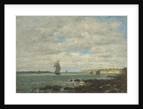 Coast of Brittany, 1870 by Eugene Louis Boudin
