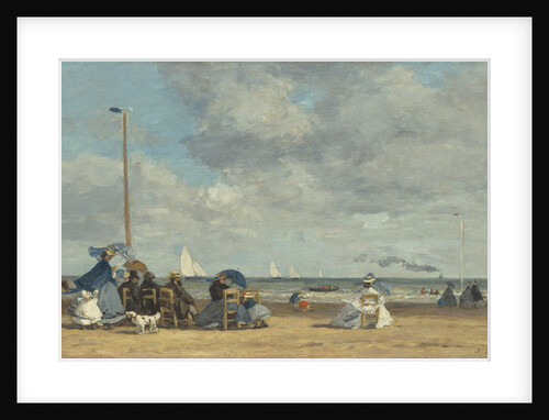 Beach at Trouville, 1864-5 by Eugene Louis Boudin