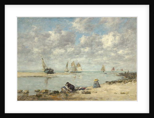 Washerwoman near Trouville, c.1872-6 by Eugene Louis Boudin