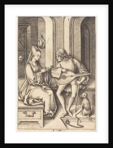 The Lute Player and the Singer, c.1500 by Israhel van the younger Meckenem