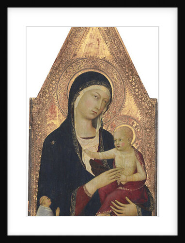 Madonna and Child with Donor, 1325-30 by Lippo Memmi