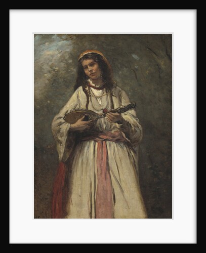 Gypsy Girl With Mandolin, c.1870 by Jean Baptiste Camille Corot