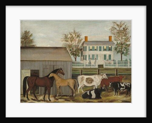 The Barnyard, late 19th century by Amizi Emmons Zeliff