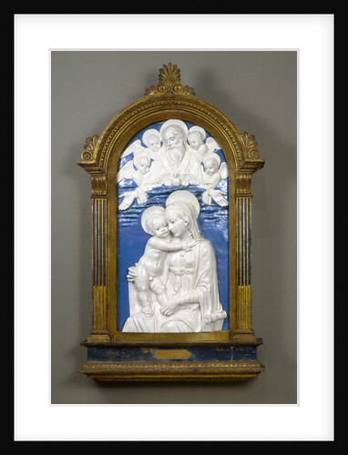 Madonna and Child with God the Father and Cherubim, 1480-90 by Andrea Della Robbia