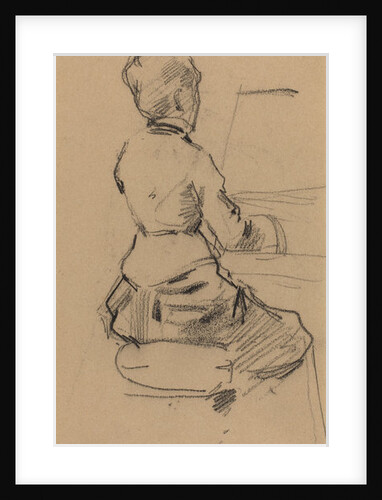 Young Woman Seated at a Piano [verso], c.1890 by Jean Louis Forain