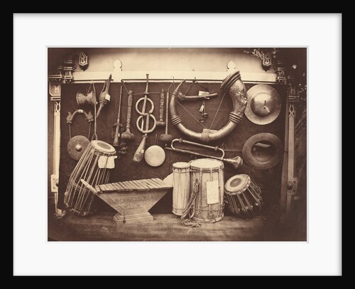Still Life of Musical Instruments, c.1863 by Edmond Lebel