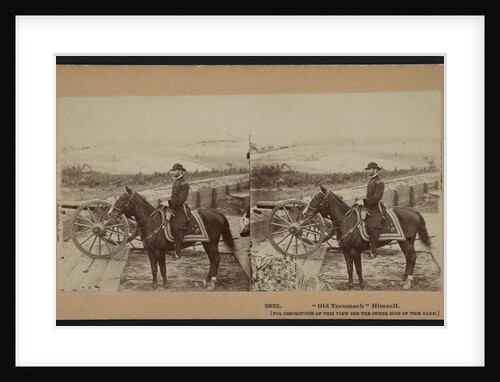 Old Tecumseh, General Sherman, on the Union line near Atlanta,1864 by George N. Barnard