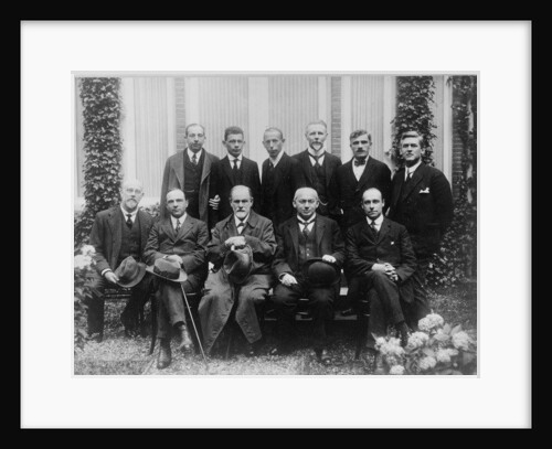Sigmund Freud with colleagues at a psychoanalytic congress in The Hague, 1920 by Anonymous
