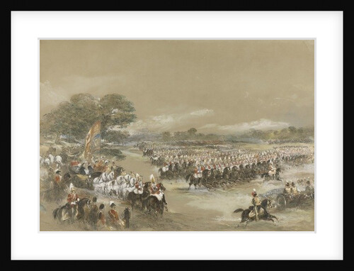 Royal review at Windsor, Queen Victoria and Khedive Ismail Pashe of Egypt, June 26th, 1868 by George Bryant Campion