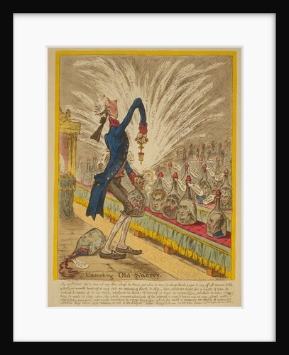 Uncorking Old Sherry, 1805 by James Gillray