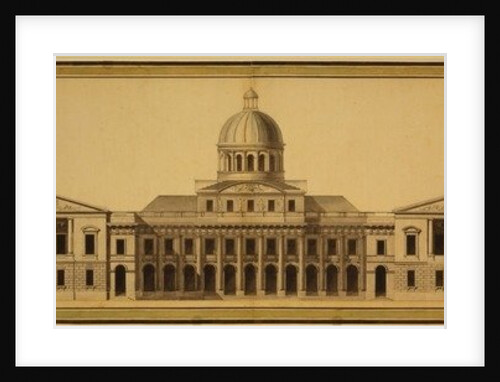 Design for U.S. Capitol, 1793 by Etienne Sulpice Hallet