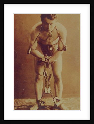 Harry Houdini in chains, c.1899 by American Photographer
