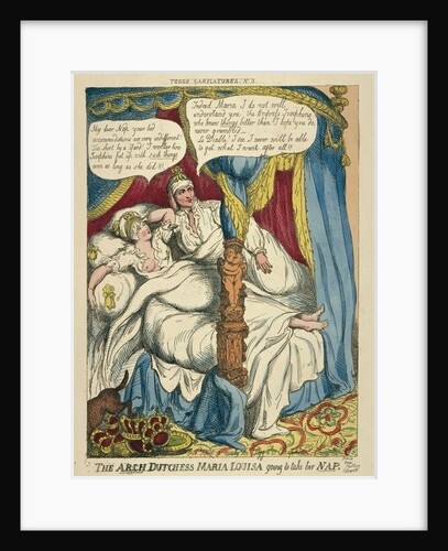 The Archduchess Maria Louisa going to take her NAP, 1810 by Thomas Rowlandson