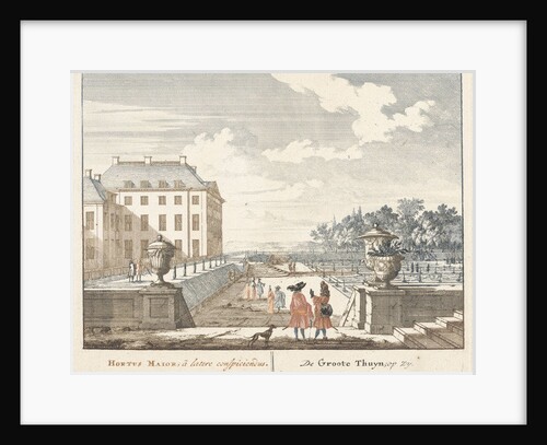 Walkers in the garden of Het Loo Palace, 1694-97 by Jan I van Call