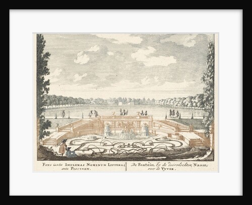 Fountain and large pond in the gardens of Het Loo Palace, 1694-97 by Jan I van Call