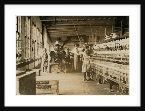 Two young spinners in Catawba Cotton Mills, Newton, North Carolina, 1908 by Lewis Wickes Hine