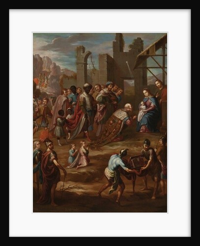 The Adoration of the Kings with Viceroy Pedro de Castro y Figueroa, Duke of La Conquista, 1741 by Nicolas Enriquez