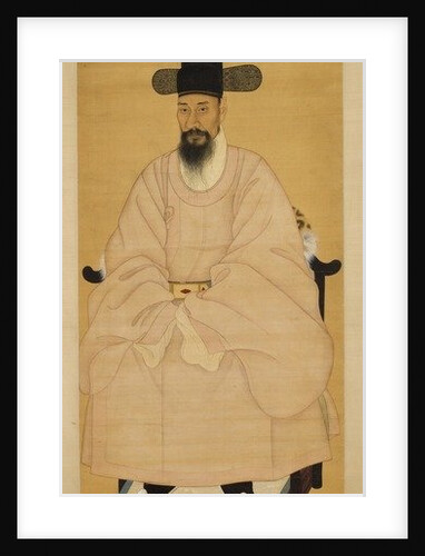 Portrait of a Scholar-Official in a Pink Robe, 19th century by School Korean