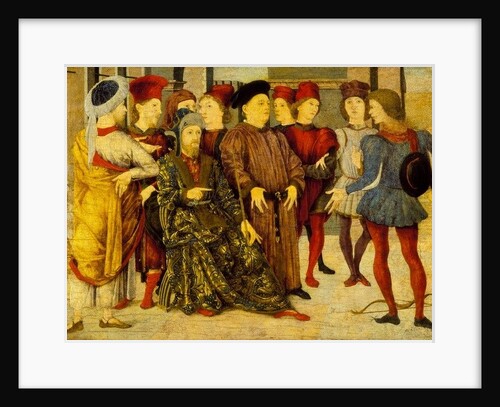 Fragment from a Cassone Panel 'Shooting at Father's Corpse', c.1462 by Marco Zoppo