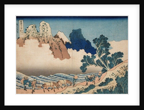 The back of the Fuji from the Minobu river, c.1830 by Katsushika Hokusai