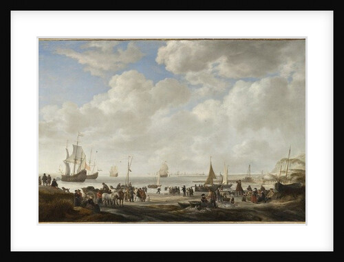 View of a Beach, 1646 by Simon Jacobsz. Vlieger