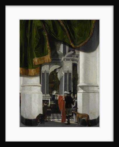 Interior of the Nieuwe Kerk in Delft with the Tomb of William the Silent, 1653 by Emanuel de Witte