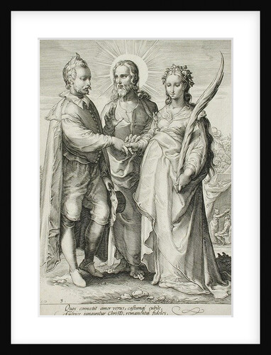 The Christian Marriage, Plate 3 of The Marriage Trilogy, c.1594 by Jan Saenredam