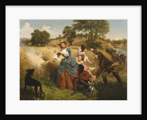 Mrs. Schuyler Burning Her Wheat Fields on the Approach of the British, 1852 by Emanuel Gottlieb Leutze