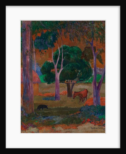 Landscape with a Pig and a Horse, 1903 by Paul Gauguin
