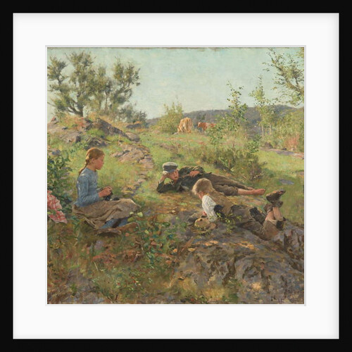 Herders at Tatoy, 1883 by Erik Theodor Werenskiold