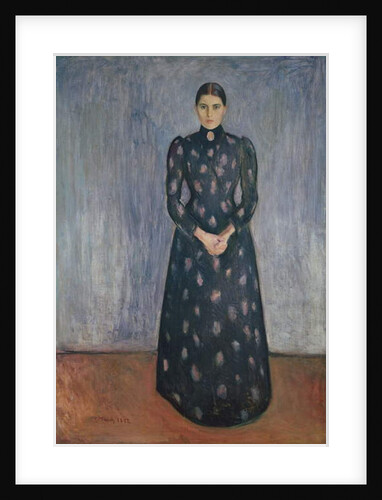 Inger in Black and Violet, 1892 by Edvard Munch