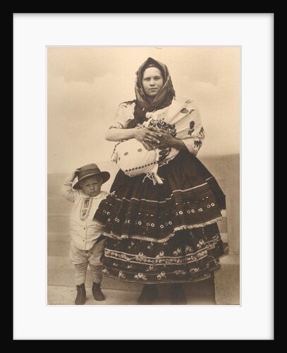 Slovak woman and children, c.1910 by Augustus F. Sherman