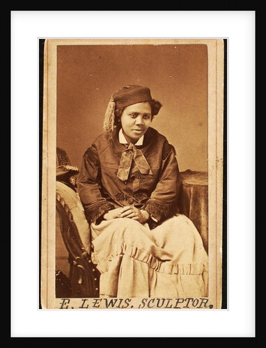 Carte de visite of Edmonia Lewis, c.1870 by Henry Rocher
