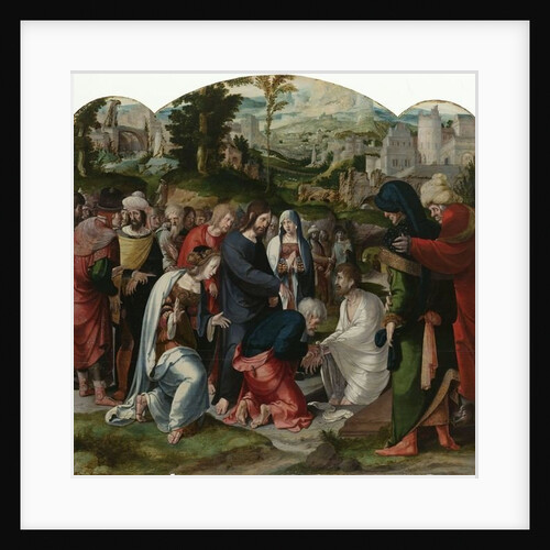 The Raising of Lazarus, centre panel of the triptych, c.1530 by Aertgen Claesz van Leyden