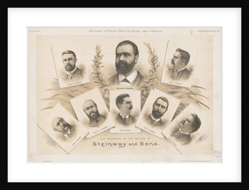 The members of the House of Steinway and Sons, 1890 by American School